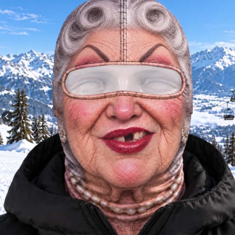 Funny Face Ski Lovers Gifts - Personalized Ski Mask (offer)