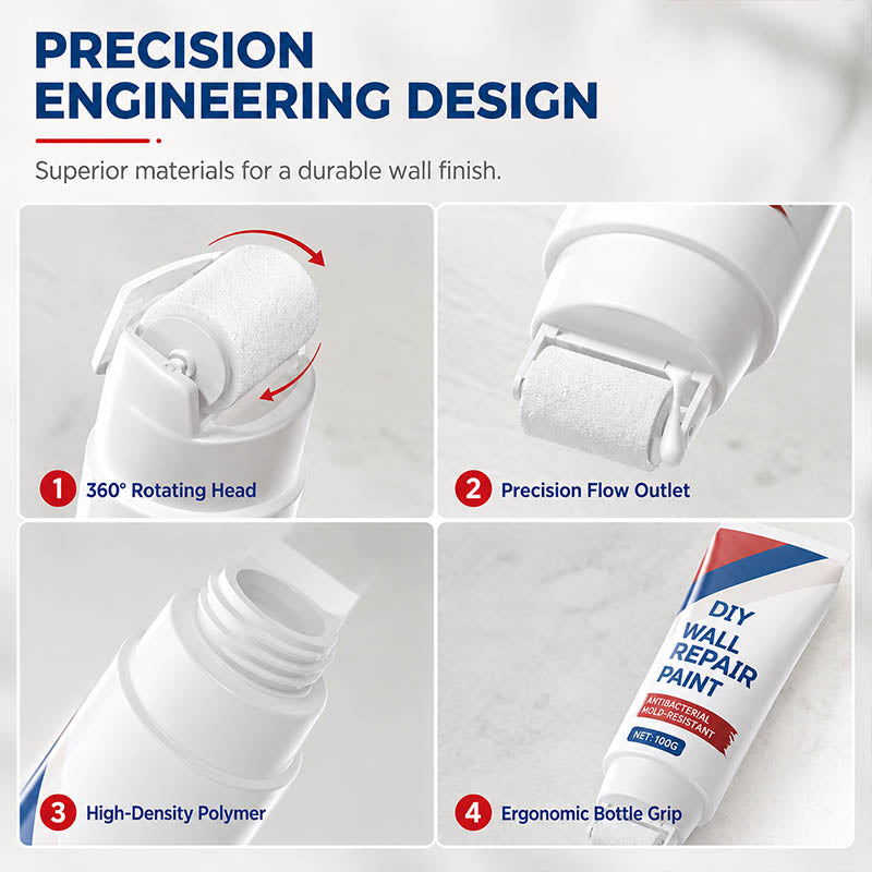 🥳 HOT SALE 2026 🥳 💞 50,000+ SOLD! ✨🔥Cavunera™ Waterproof Wall Repair Paste with Integrated Small Roller Brush