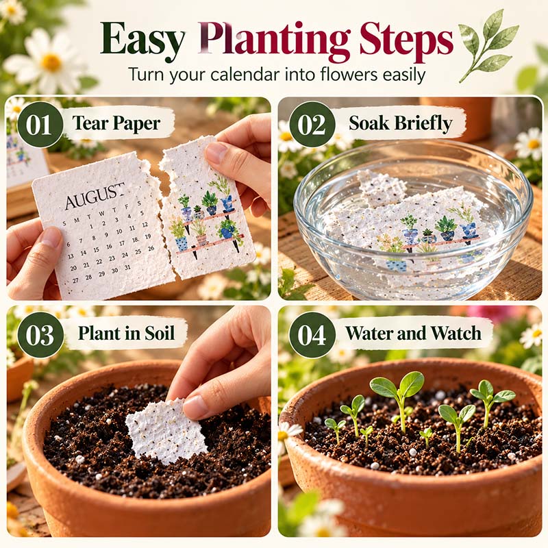 🌱 2027 Plantable Calendar – Use It. Plant It. Watch It Grow.☀（offer）