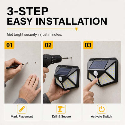 🥳2026 HOT SALE🥳💞50K+ SOLD!Motion Sensor Solar Lights – Bright Outdoor Lighting
