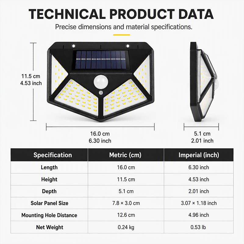 🥳2026 HOT SALE🥳💞50K+ SOLD!Motion Sensor Solar Lights – Bright Outdoor Lighting