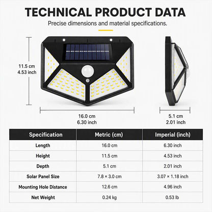 🥳2026 HOT SALE🥳💞50K+ SOLD!Motion Sensor Solar Lights – Bright Outdoor Lighting