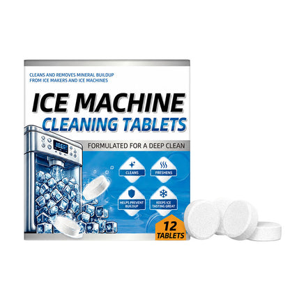 🥳 HOT SALE 2026 🥳 💞 50,000+ SOLD!🧊 Ice Machine Cleaner ✨ Fresh, Clean Ice– 12 Tablets