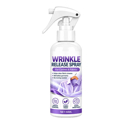 🥳2026 HOT SALE🥳💞50K+ SOLD! 💨👔 50% OFF! No Ironing Clothing Remover Spray – instantly smooths wrinkles, no heat needed. Gentle botanical formula, travel sizes. Look crisp anywhere! 🛡️✅