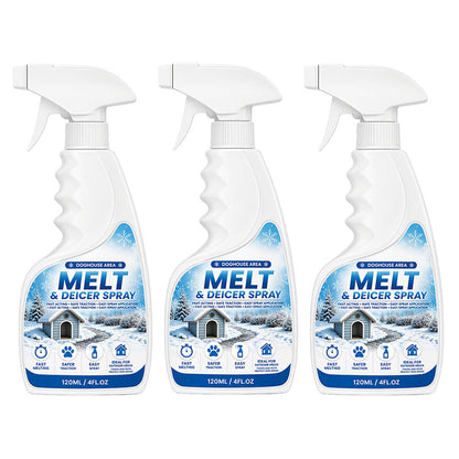 Outdoor De-Icing & Snow Melting Spray – pet-safe, dissolves frost on contact. Clear steps, walkways & patios fast