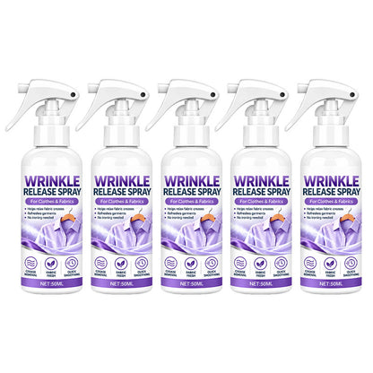🥳2026 HOT SALE🥳💞50K+ SOLD! 💨👔 50% OFF! No Ironing Clothing Remover Spray – instantly smooths wrinkles, no heat needed. Gentle botanical formula, travel sizes. Look crisp anywhere! 🛡️✅