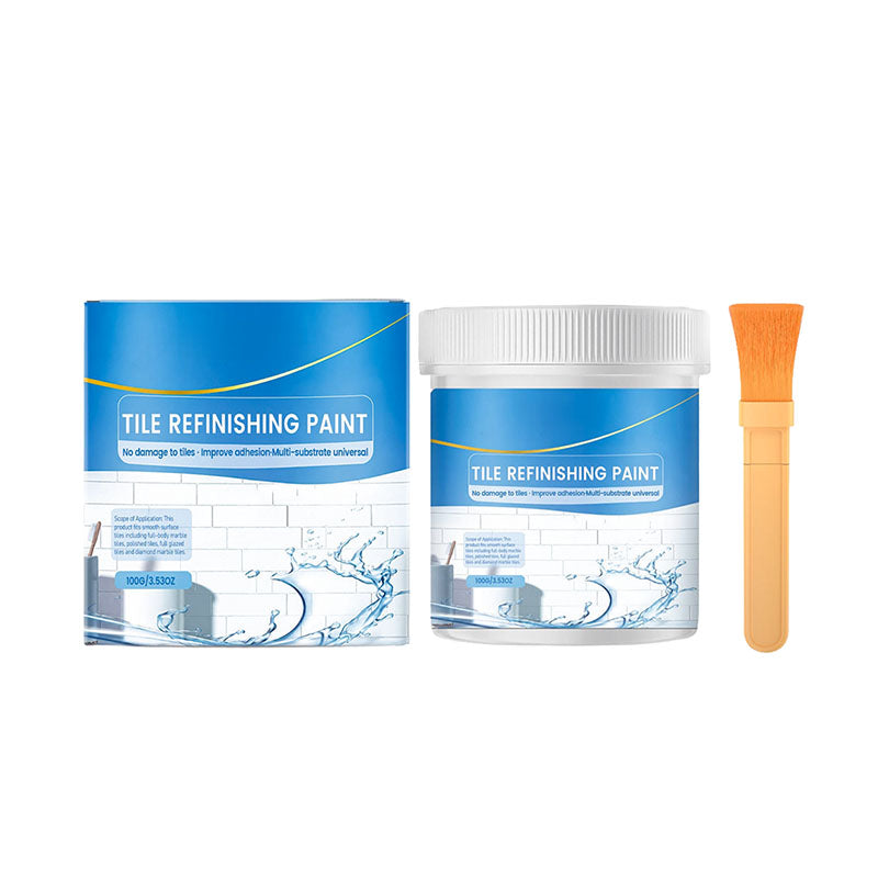 🎉 2026 HOT SALE 🎉 💖 50K+ SOLD!White Tile Refinishing Paint with Brush
