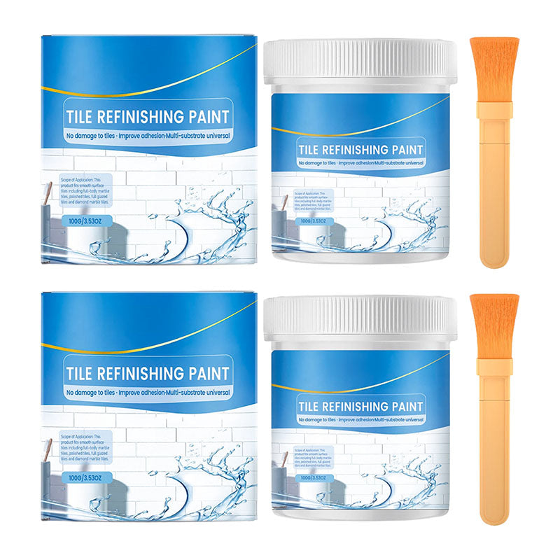 🎉 2026 HOT SALE 🎉 💖 50K+ SOLD!White Tile Refinishing Paint with Brush (offer)