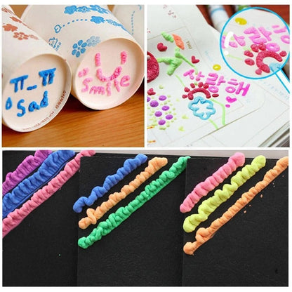 🎁🔮Magic Pen – Draw 3D with one stroke!🎄 DIY Bubble Popcorn Drawing Pens 🔥