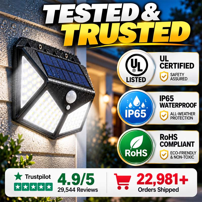 🥳2026 HOT SALE🥳💞50K+ SOLD!Motion Sensor Solar Lights – Bright Outdoor Lighting