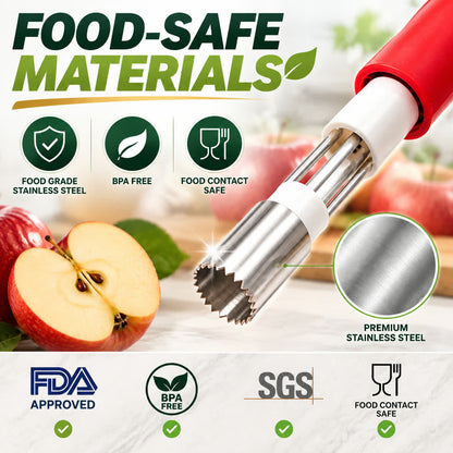 2 in 1 Apple Corer and Peeler, Apple Core Removal Tool, Stainless Steel Fruit Corer🍎