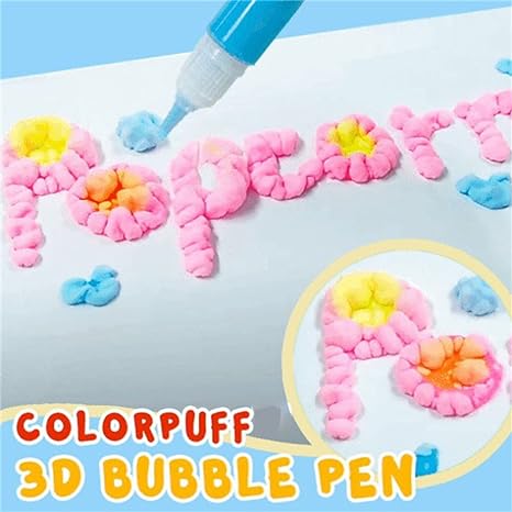 🎁🔮Magic Pen – Draw 3D with one stroke!🎄 DIY Bubble Popcorn Drawing Pens 🔥