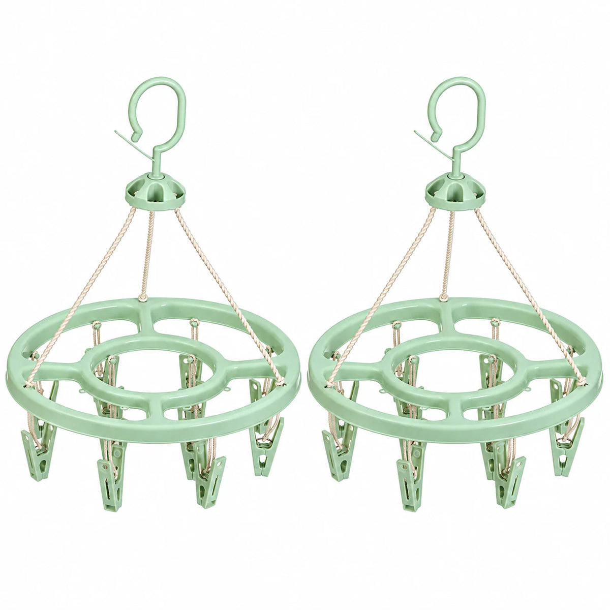 🔥While Supplies Last 50% OFF!🎉 24-Clip Windproof Laundry Hanger – Dry Smarter 🧺(offer）