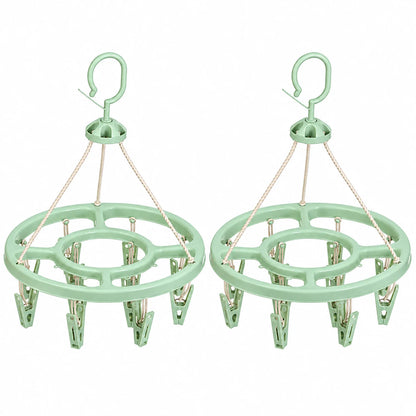 🔥While Supplies Last 50% OFF!🎉 24-Clip Windproof Laundry Hanger – Dry Smarter 🧺(offer）