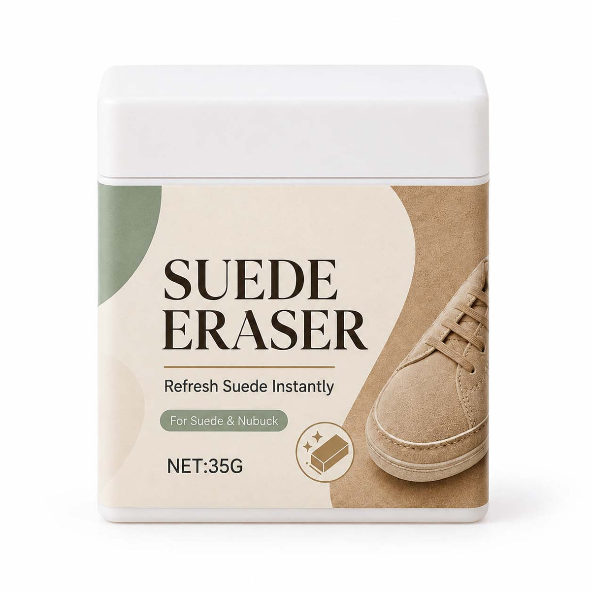 Suede Eraser Cleaner – waterless, removes scuffs & dirt from suede, nubuck, shoes & bags. Quick & easy