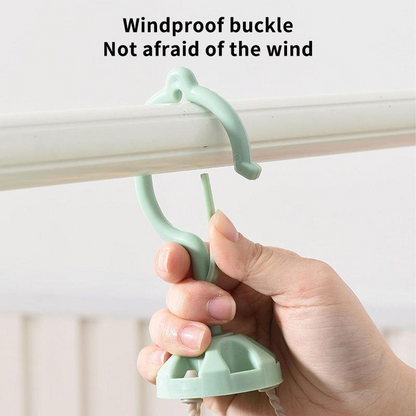 🔥While Supplies Last 50% OFF!🎉 24-Clip Windproof Laundry Hanger – Dry Smarter 🧺(offer）