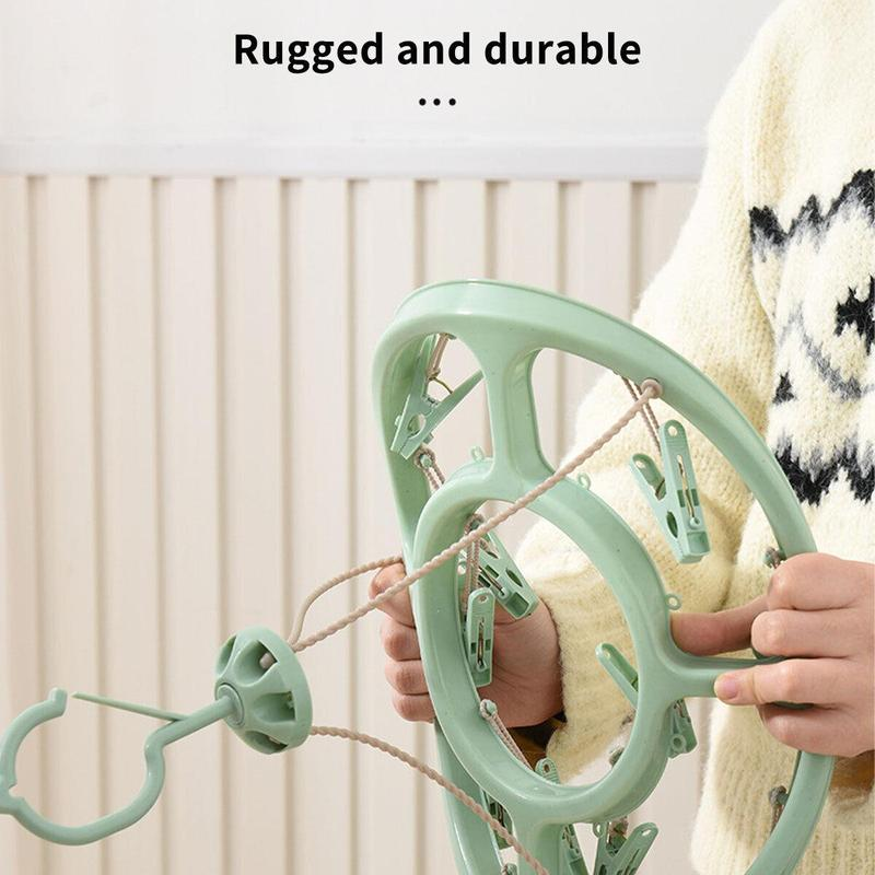 🔥While Supplies Last 50% OFF!🎉 24-Clip Windproof Laundry Hanger – Dry Smarter 🧺(offer）