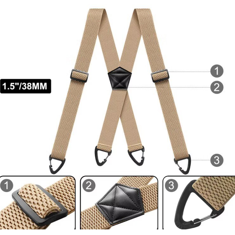 🧵 Men's X-Back Braces with Swivel Hook Clips  (offer)