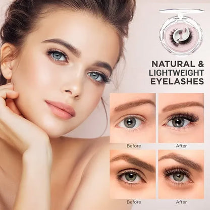 Reusable Self‑Adhesive False Eyelashes – No glue needed, just press  (offer)
