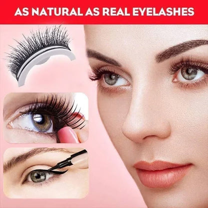 Reusable Self‑Adhesive False Eyelashes – No glue needed, just press  (offer)