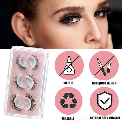 Reusable Self‑Adhesive False Eyelashes – No glue needed, just press  (offer)