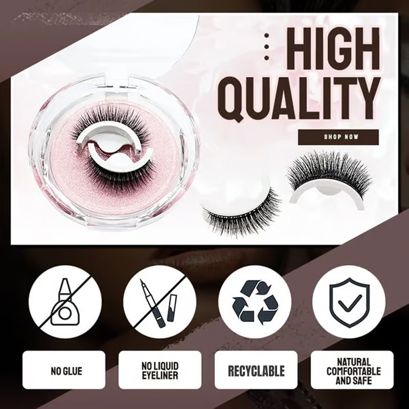 Reusable Self‑Adhesive False Eyelashes – No glue needed, just press  (offer)