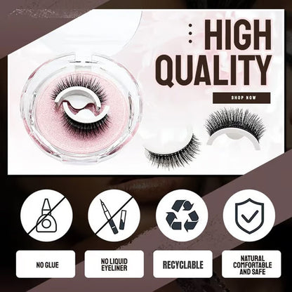 Reusable Self‑Adhesive False Eyelashes – No glue needed, just press  (offer)