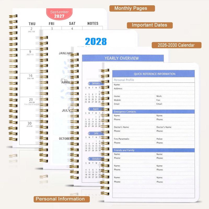 🐮 2026–2030 Monthly Planner ✨ Cute Highland Cow 5-Year Calendar (offer)