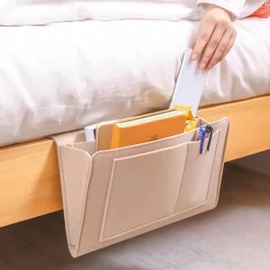 Bedside Hanging Storage Bag‑Multi‑Pocket Bed Caddy Organizer, (offer)