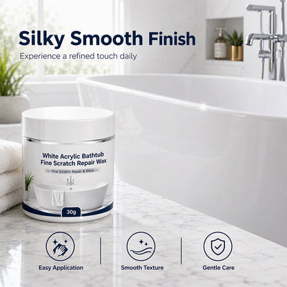 🥳 HOT SALE 2026 🥳 💞 50,000+ SOLD!🛁 Bathtub Scratch Repair Wax – White Acrylic Surface Touch-Up Kit