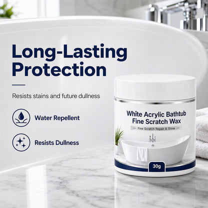 🥳 HOT SALE 2026 🥳 💞 50,000+ SOLD!🛁 Bathtub Scratch Repair Wax – White Acrylic Surface Touch-Up Kit