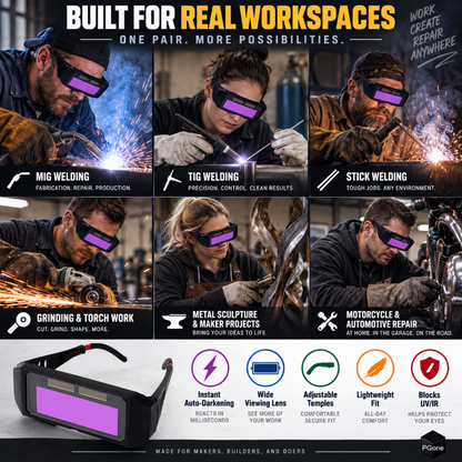 Auto-Darkening Anti-Glare Welding Glasses (offer)
