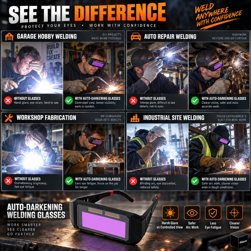 Auto-Darkening Anti-Glare Welding Glasses (offer)