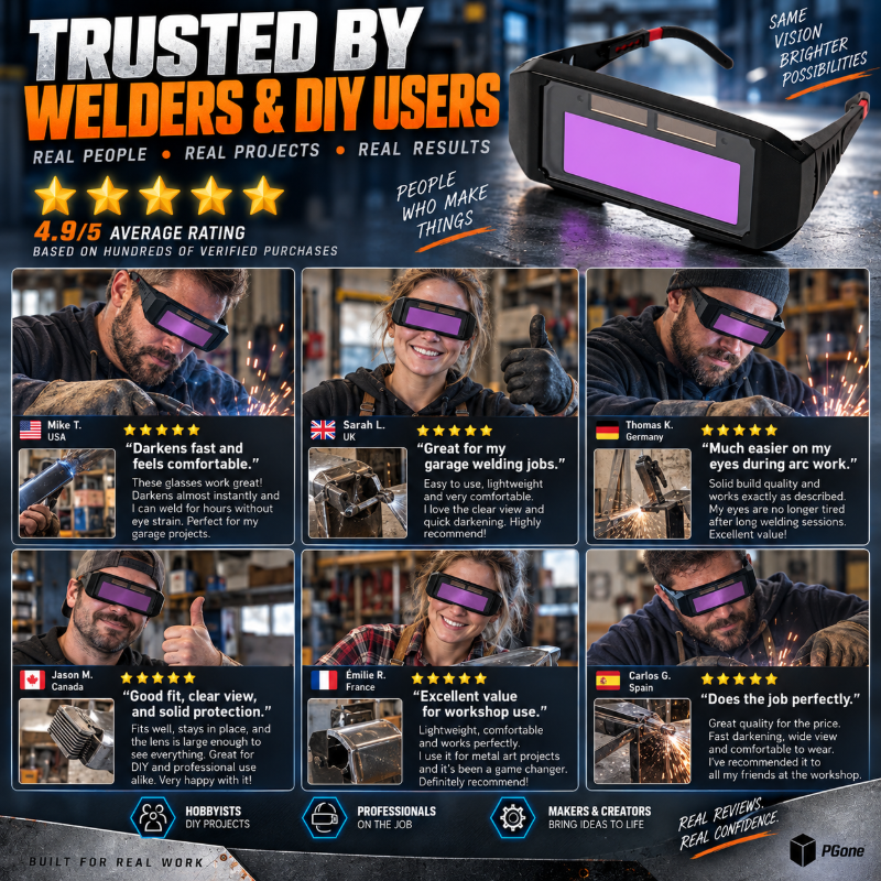 Auto-Darkening Anti-Glare Welding Glasses (offer)