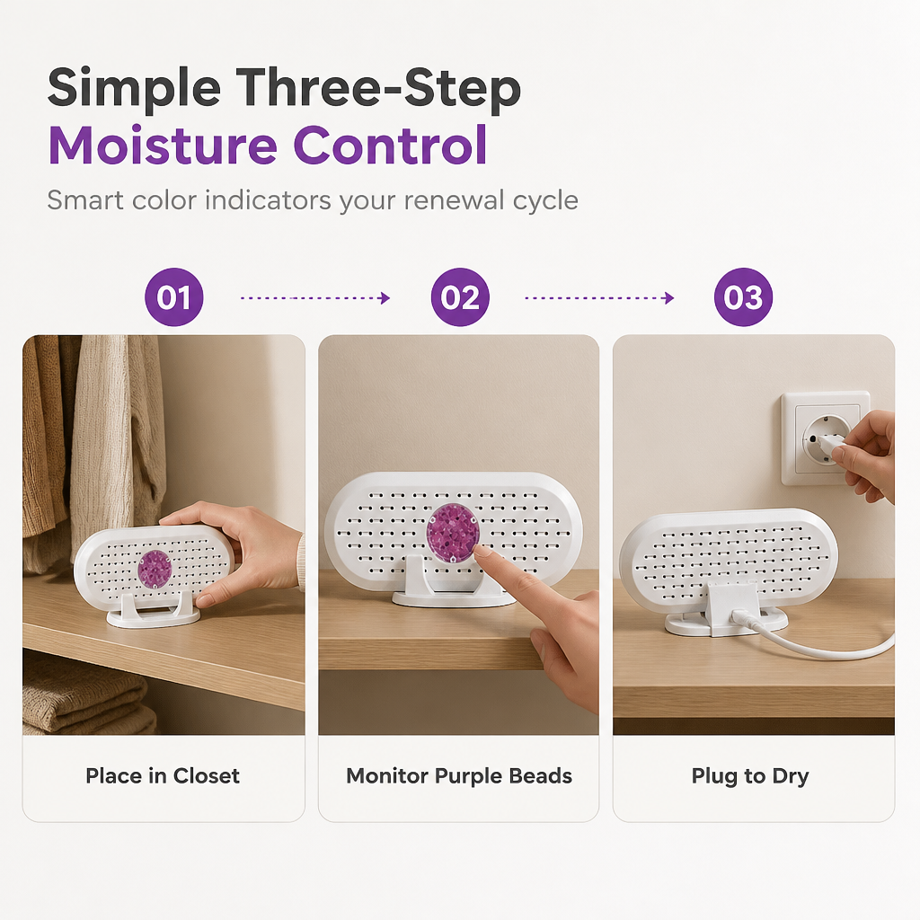 LIMITED-TIME 50% OFF! ⏰Mini Reusable Household Dehumidifier