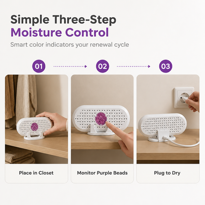 LIMITED-TIME 50% OFF! ⏰Mini Reusable Household Dehumidifier
