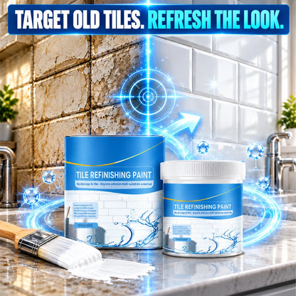 🎉 2026 HOT SALE 🎉 💖 50K+ SOLD!White Tile Refinishing Paint with Brush